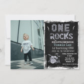 VOEG FOTO TOE Rockstar Drumstel 1e Verjaardagsuitn Kaart (Voorkant)