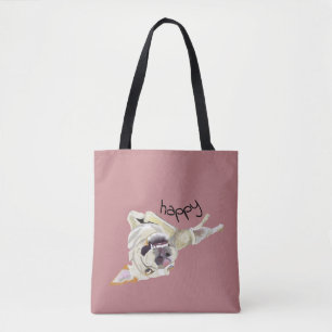 Voeg foto toe van uw eigen Happy Dog Canvas tas