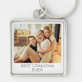 Voeg foto van je kleinkinderen toe Beste oma ooit Sleutelhanger