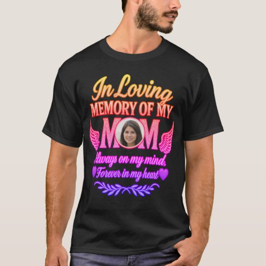 Voeg fotoherinnering van mama toe t-shirt (Voorkant)