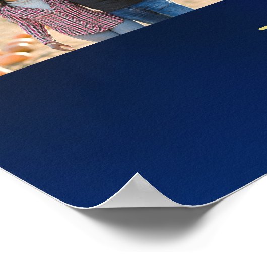 Voeg foto's toe Gezegend Jaar Familie Fotocollage Poster (Hoek)