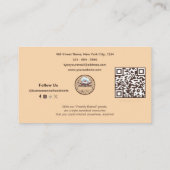 Voeg foto's toe Schattige Professioneel Monogram B Visitekaartje (Achterkant)