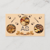 Voeg foto's toe Schattige Professioneel Monogram B Visitekaartje (Voorkant)