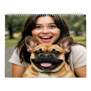 Voeg Franse Bulldog Foto Personaliseer toe Kalender