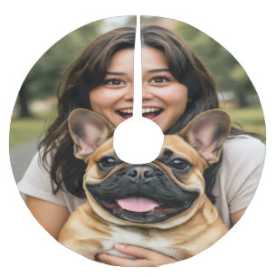 Voeg Franse Bulldog Foto Personaliseer toe Kerstboom Rok