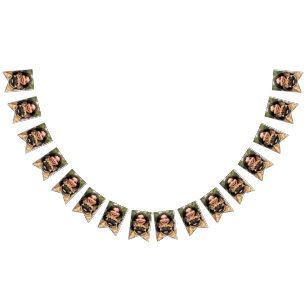 Voeg Franse Bulldog Foto Personaliseer toe Vlaggetjes