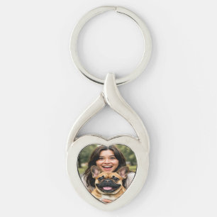 Voeg Franse Bulldog Foto Toe Personaliseer Sleutelhanger
