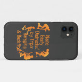 Voeg gemakkelijk Vervormde de Tekst van de Naam do Case-Mate iPhone Case (Achterkant (horizontaal))