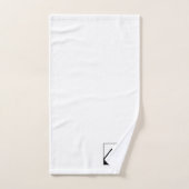 Voeg gepersonaliseerde Afbeelding bedrijfsnaam toe Bad Handdoek (Handdoek)