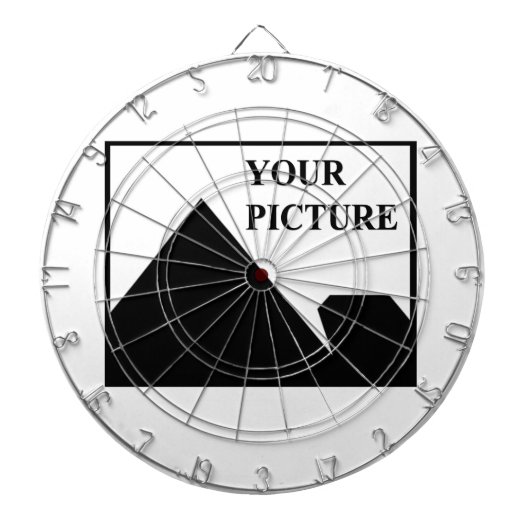 Voeg gepersonaliseerde Afbeelding bedrijfsnaam toe Dartbord (Voorkant)