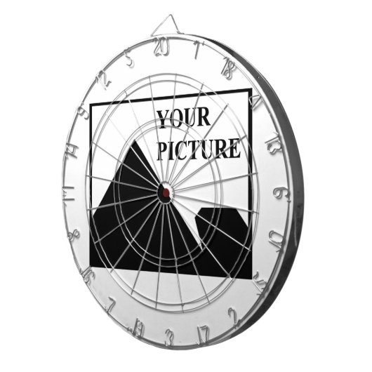 Voeg gepersonaliseerde Afbeelding bedrijfsnaam toe Dartbord (Voorkant Rechts)