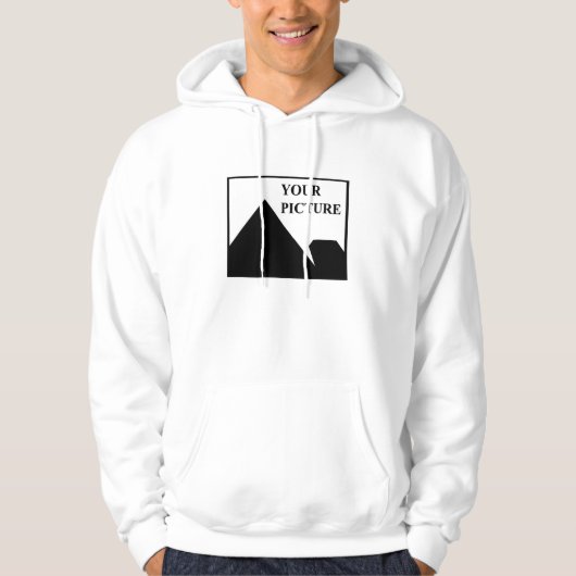 Voeg gepersonaliseerde Afbeelding bedrijfsnaam toe Hoodie (Voorkant)