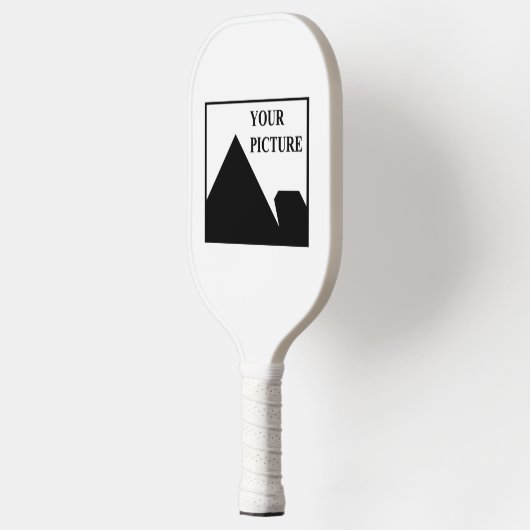 Voeg gepersonaliseerde Afbeelding bedrijfsnaam toe Pickleball Paddle (Links)