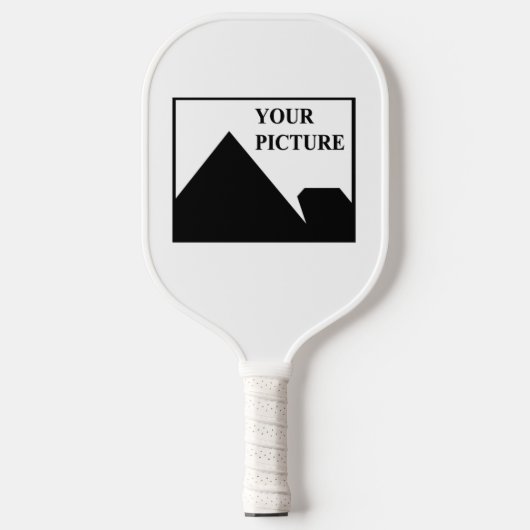 Voeg gepersonaliseerde Afbeelding bedrijfsnaam toe Pickleball Paddle (Voorkant)