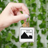 Voeg gepersonaliseerde Afbeelding bedrijfsnaam toe Sleutelhanger (Hand)