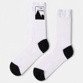 Voeg gepersonaliseerde Afbeelding bedrijfsnaam toe Sokken (Links)