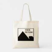 Voeg gepersonaliseerde Afbeelding bedrijfsnaam toe Tote Bag (Achterkant)