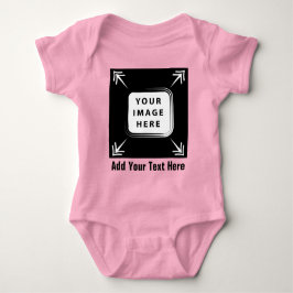 Voeg gepersonaliseerde foto Afbeelding peuter Baby Romper
