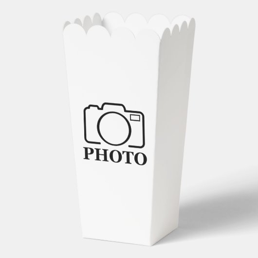 Voeg gepersonaliseerde foto bruiloft modern Schatt Bedankdoosjes (Voorkant)