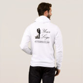 Voeg gepersonaliseerde foto bruiloft modern Schatt Hoodie (Achterkant volledig)
