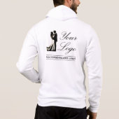 Voeg gepersonaliseerde foto bruiloft modern Schatt Hoodie (Achterkant)