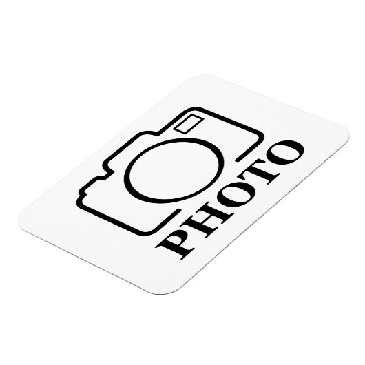 Voeg gepersonaliseerde foto bruiloft modern Schatt Magneet (Linkerzijde)