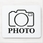 Voeg gepersonaliseerde foto bruiloft modern Schatt Muismat (Voorkant)