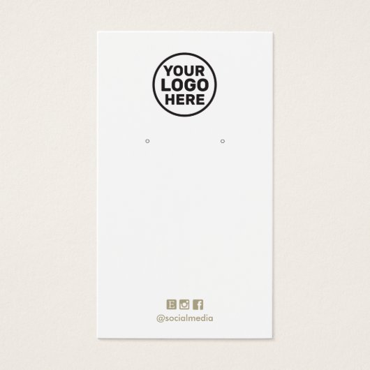 Voeg gewoon uw Logo toe die de Kaart van het beeld (Voorkant)