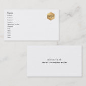 Voeg gewoon uw logo-, witte/DIY-achtergrond toe Visitekaartje (Voorkant / Achterkant)