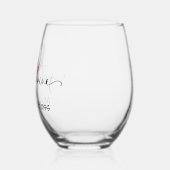 Voeg gewoon wijn toe wijnglas zonder voet (Links)