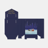 Voeg gezins- / organisatienaam toe Blauw + Sinterk Bedankdoosjes (Uitgevouwen)