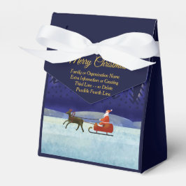 Voeg gezins- / organisatienaam toe Blauw + Sinterk Bedankdoosjes