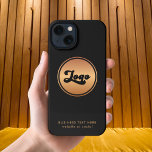 Voeg Gold Business Company Logo en Text Profession iPhone 13 Hoesje<br><div class="desc">Bevorder uw bedrijf met deze coole iPhone-draagtas met aangepaste logo en tekst. Voeg uw eigen logo en info eenvoudig toe door op de optie "personaliseren" te klikken.</div>