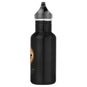 Voeg Gold Business Company Logo en Text Profession Waterfles (Rechts)