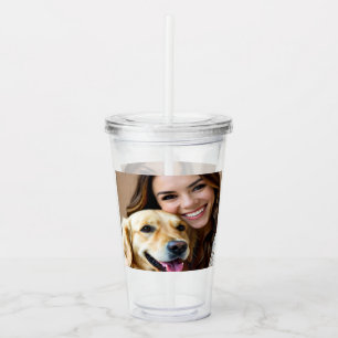 Voeg Golden Retriever-foto personaliseren toe Acryl Drinkbeker