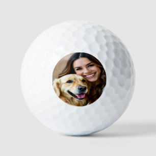 Voeg Golden Retriever-foto personaliseren toe Golfballen