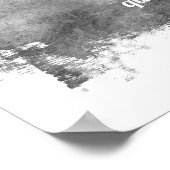 voeg grijs en wit een citaatwaterverf met tekst to poster (Hoek)
