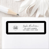 Voeg het Adres van de Terugkeer van de Rand van de Etiket (Insitu)