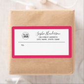 Voeg het Adres van de Terugkeer van de Rand van de Etiket (Insitu)