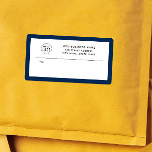 Voeg het adres voor Eigen rand Business Return toe Etiket