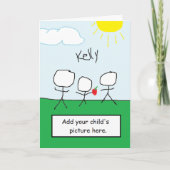 Voeg het afbeelding van je kind toe kaart (Voorkant)