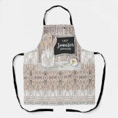 Voeg het Apron van de Druk van de Naam van de Vun  Schort (Voorkant)