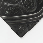 Voeg het Bericht van de Naam, Sterke Zwarte Paard Fleece Deken (Hoek)