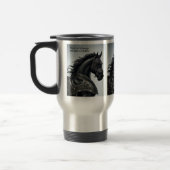 Voeg het Bericht van de Naam, Sterke Zwarte Paard  Reisbeker (Links)