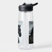 Voeg het Bericht van de Naam, Sterke Zwarte Paard  Waterfles (Links)