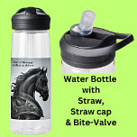 Voeg het Bericht van de Naam, Sterke Zwarte Paard  Waterfles<br><div class="desc">Sterk zwart paard met Armor - Bekijk mijn winkel voor meer geweldige design.</div>