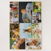 Voeg het Jaar en 10 Familie toe Foto Collage Legpuzzel (Verticaal)