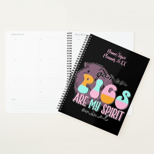 Voeg het jaar van de naam toe, de varkens van Guin Planner (Display)