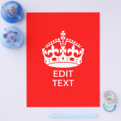 Voeg het KALISEREN VAN HET BEHOUD VAN Jouw tekst o Flyer (Enkel)