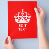 Voeg het KALISEREN VAN HET BEHOUD VAN Jouw tekst o Flyer (Hand)